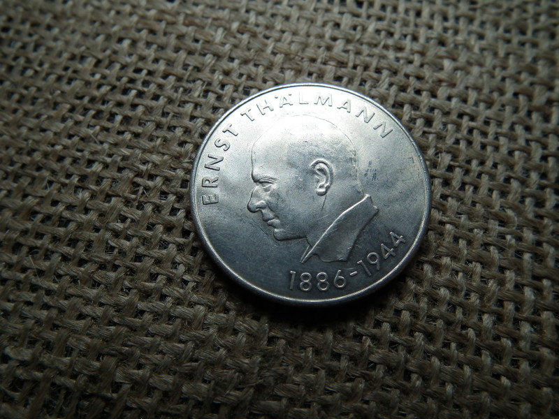 DDR 20 márka 1971 , Mark , Ernst Thälmann 85. születésnapja