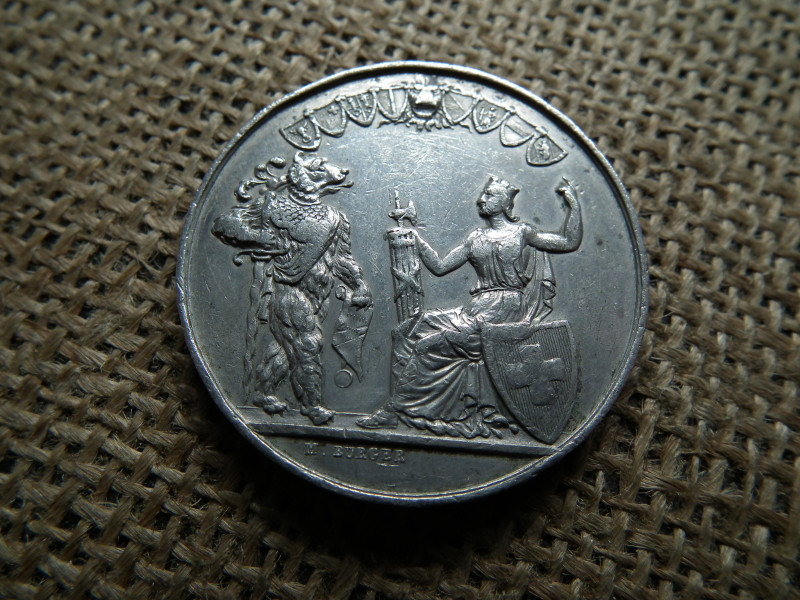 Svájc , Bern , Ón emlékérem 1853 , A konföderációhoz való 500. éves csatlakozás