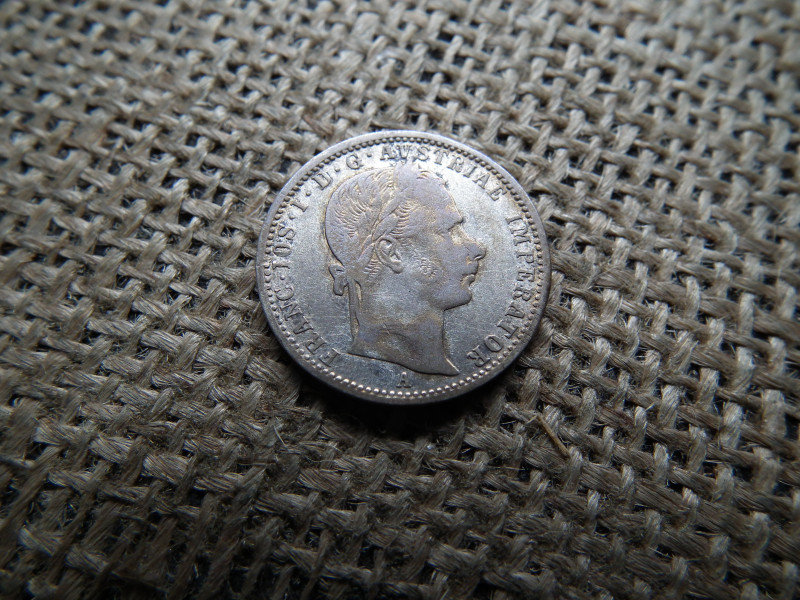 Ezüst 1/4 florin 1859 A 