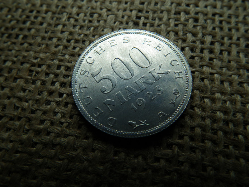 Birodalmi 500 márka 1923 A , extra