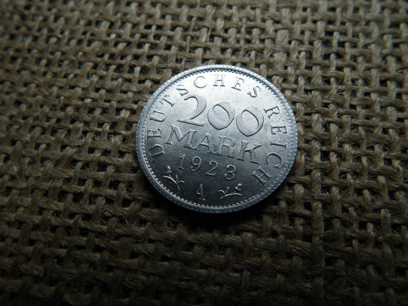 Birodalmi 200 márka 1923 A , extra