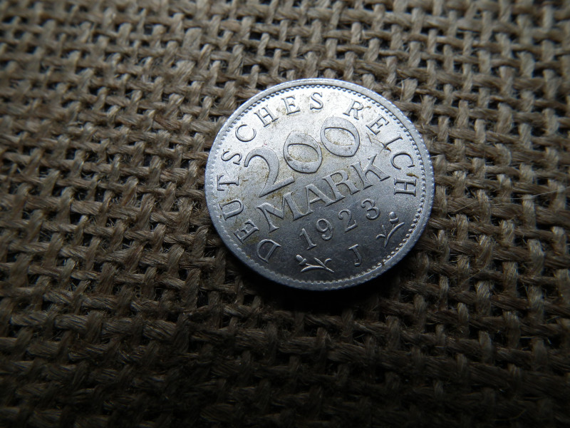 Birodalmi 200 márka 1923 J , extra