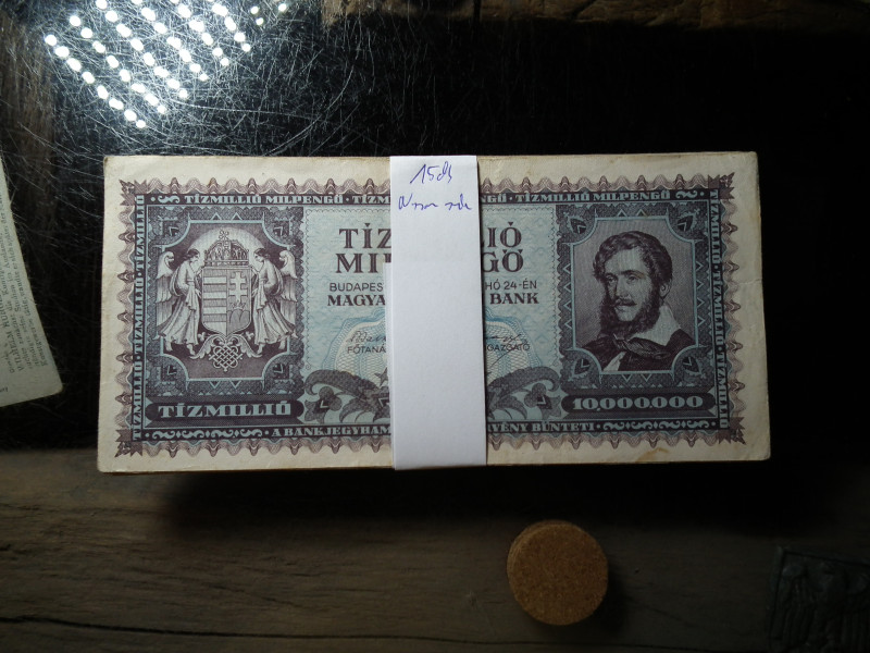TÍZMILLIÓ MILPENGŐ 1946 - 15 DARABOS KÖTEG EGYBEN!!!