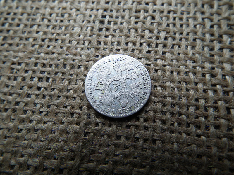 V. Ferdinánd ezüst 3 krajcár 1836 A , ritka