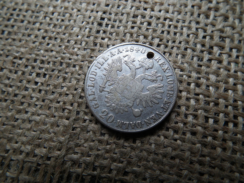 V. Ferdinánd ezüst 20 krajcár 1840 M  , Nagyon ritka ! RR ! LP 