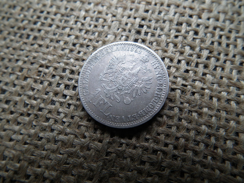 Ezüst 1/4 florin 1862 A