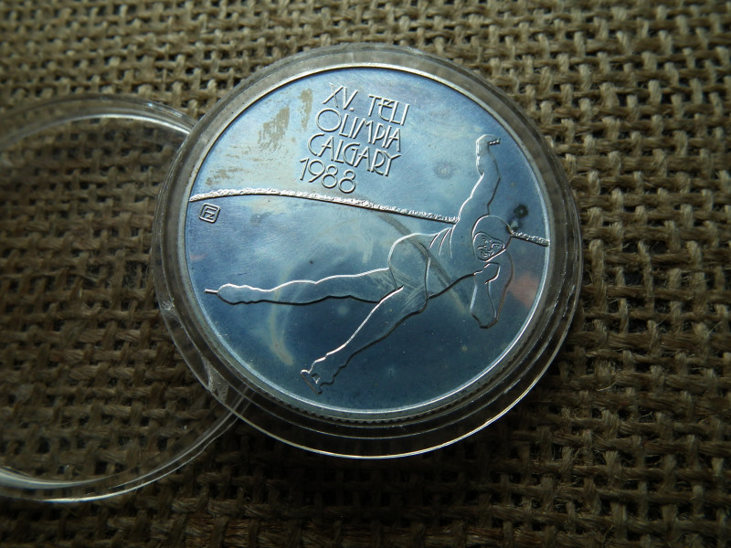 Ezüst 500 forint 1986 , Olimpia 