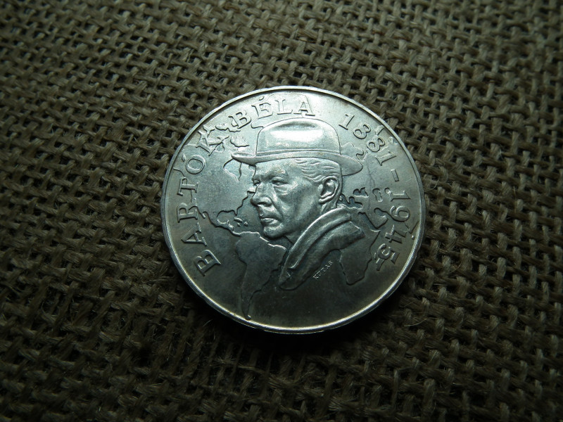 Ezüst 500 forint 1981 , Bartók Béla , BU 