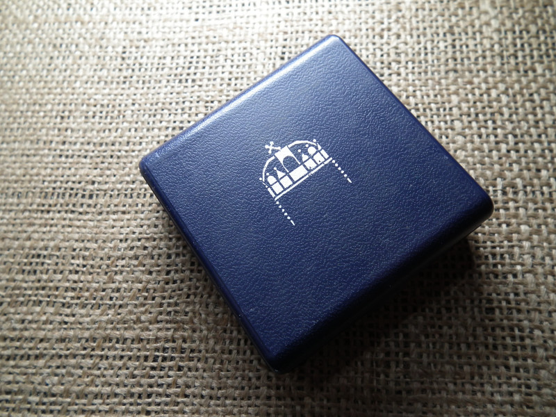 Ezüst 500 forint 1988 BU , Szent István PP , dobozában