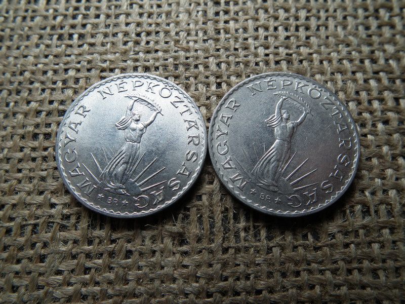 10 forint 1976 mind a kettő verőtőtípus ! Párban ! 