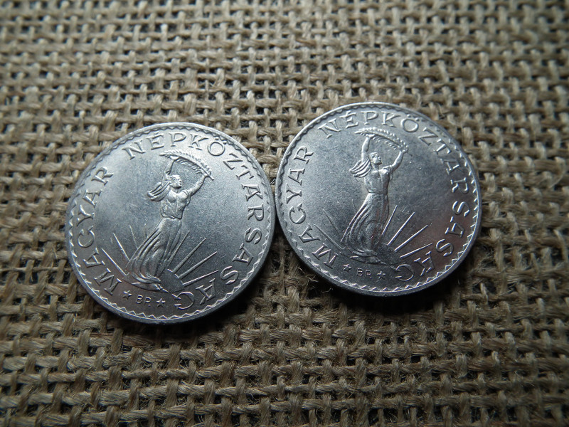 10 forint 1976 mind a kettő verőtőtípus ! Párban !