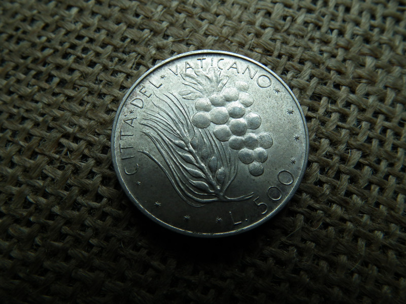 Vatikán , ezüst 500 líra 1975 , Lire , VI. Pál