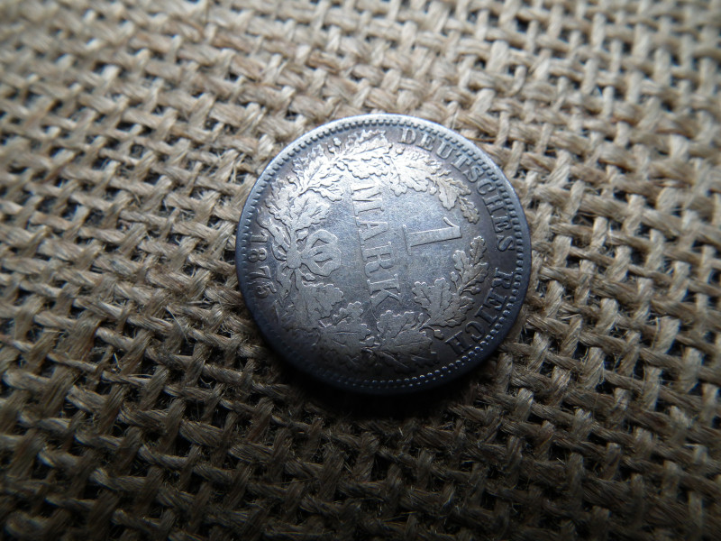 Németország , ezüst 1 márka 1875 A , mark 
