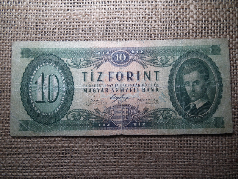 10 forint 1947 , ritkább 