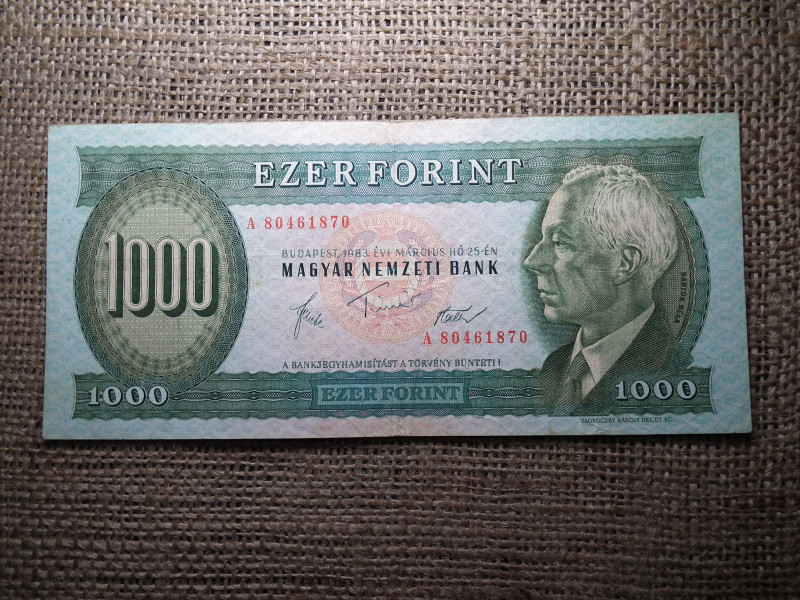 1000 forint 1983 A