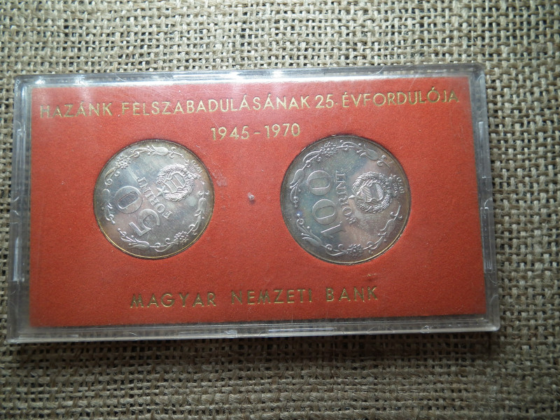 Ezüst 50 és 100 forint 1970  , Felszabadulás ,  MNB