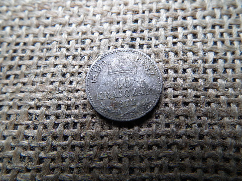 Ezüst 10 krajcár 1872 KB , ritka