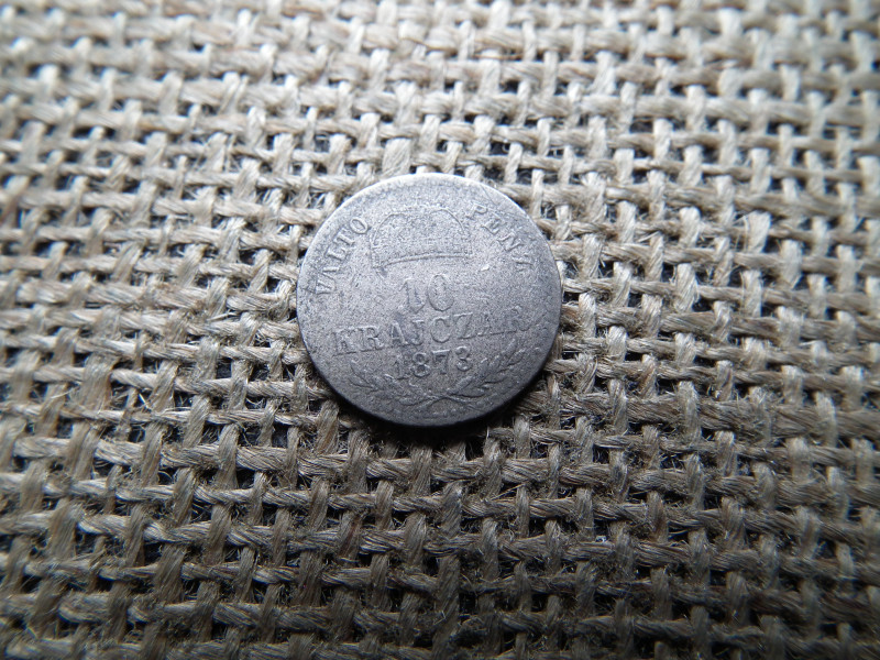 Ezüst 10 krajcár 1873 KB , ritka 