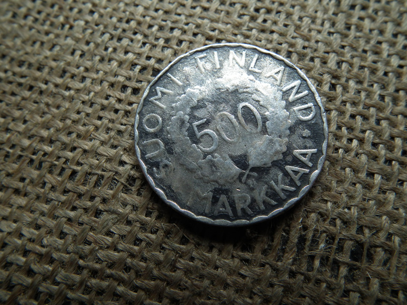 Finnország , ezüst 500 markkaa 1952 , márka
