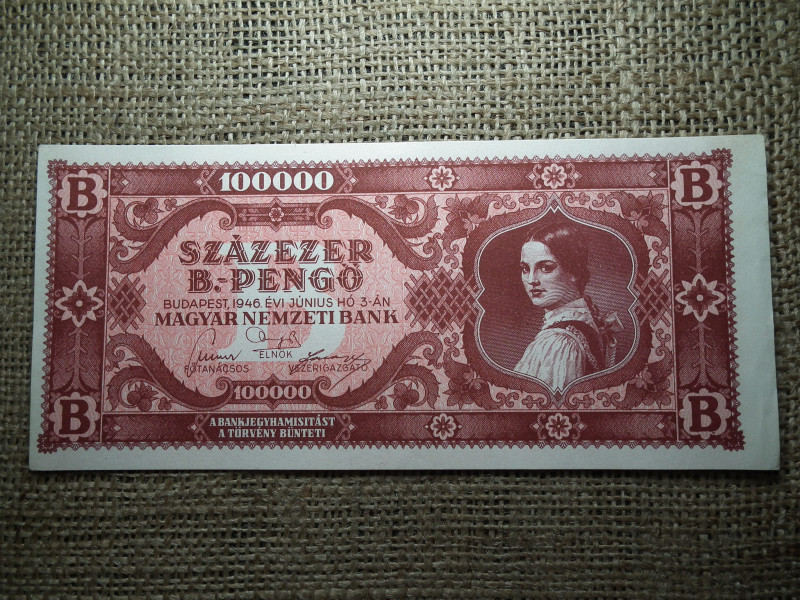 Százezer B.-pengő 1946 