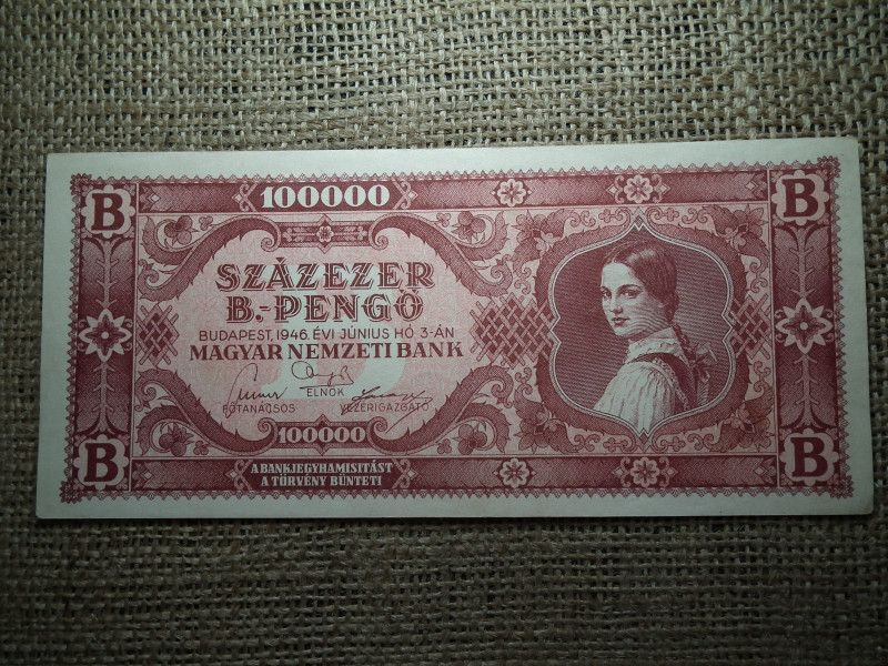 Százezer B.-pengő 1946 