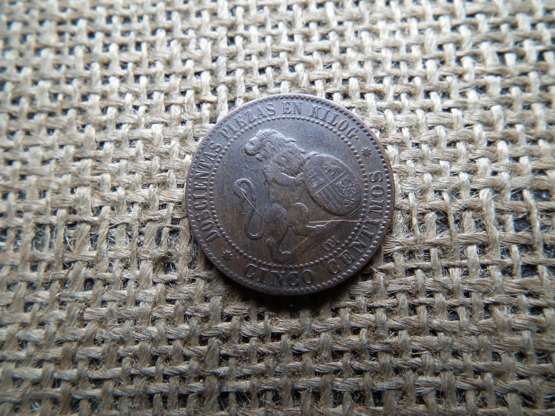 5 Centimos 1870 - Provisional Government