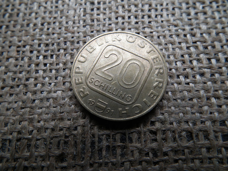 Ausztria 20 schilling 1991 , Vorarlberg