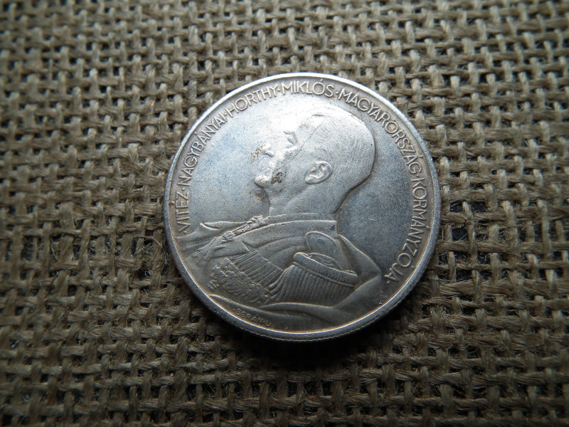 HAMIS , Horthy 5 pengő 1939 , recés perem 