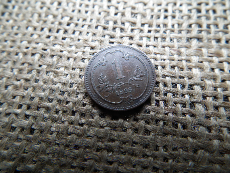 1 heller 1898 , ritka 