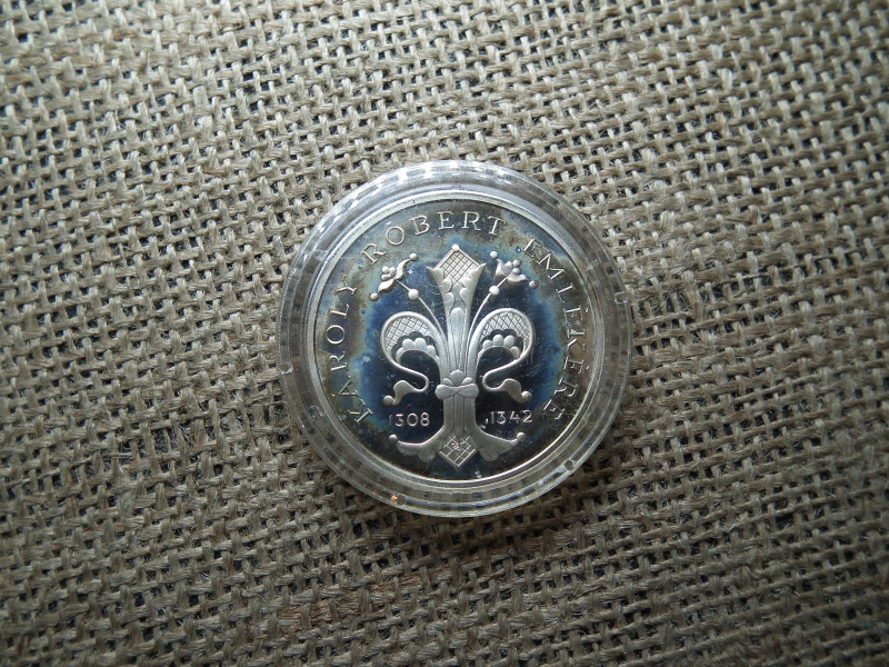 1992 Károly Róbert ezüst 500 Forint 1992 PP 