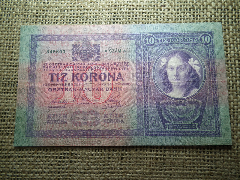 Magyarország , 10 kronen / 10 korona 1904 