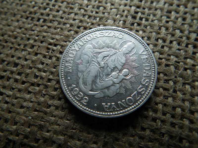 Ezüst 2 pengő 1932 , nagyon szép 