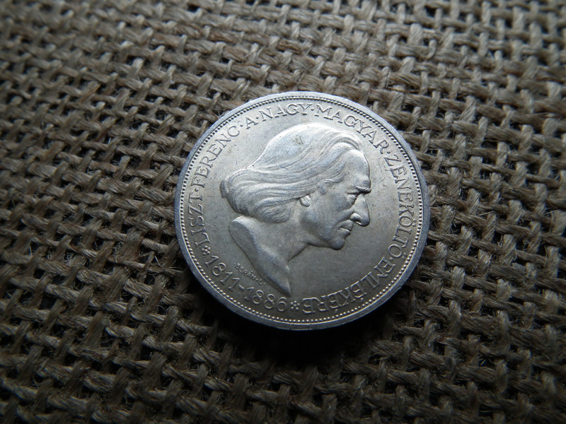 Ezüst 2 pengő 1936 , nagyon szép , Liszt Ferenc 