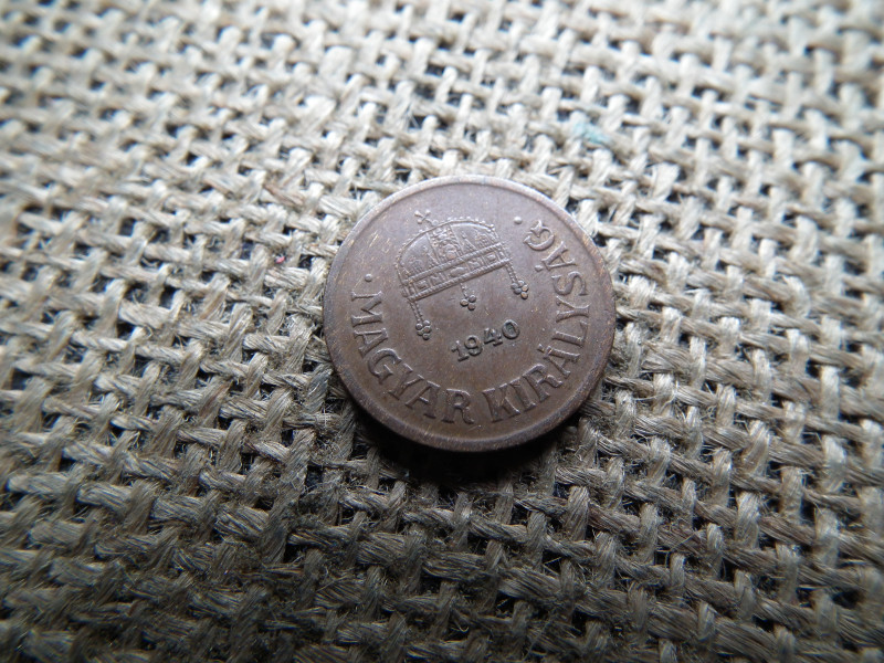 2 fillér 1940 , rövid évszám 