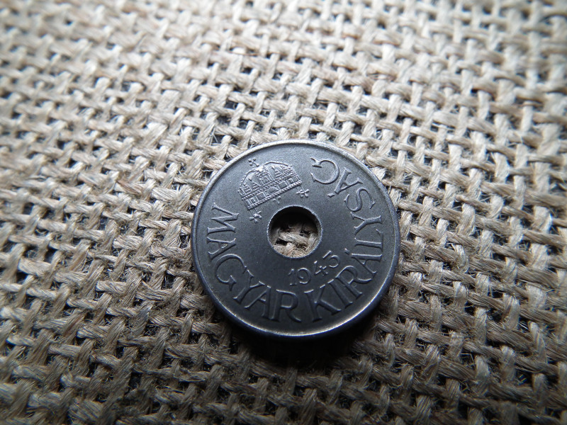 20 fillér 1943 , sherardírozott 