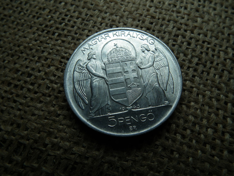 5 pengő 1943 , Horthy Miklós 