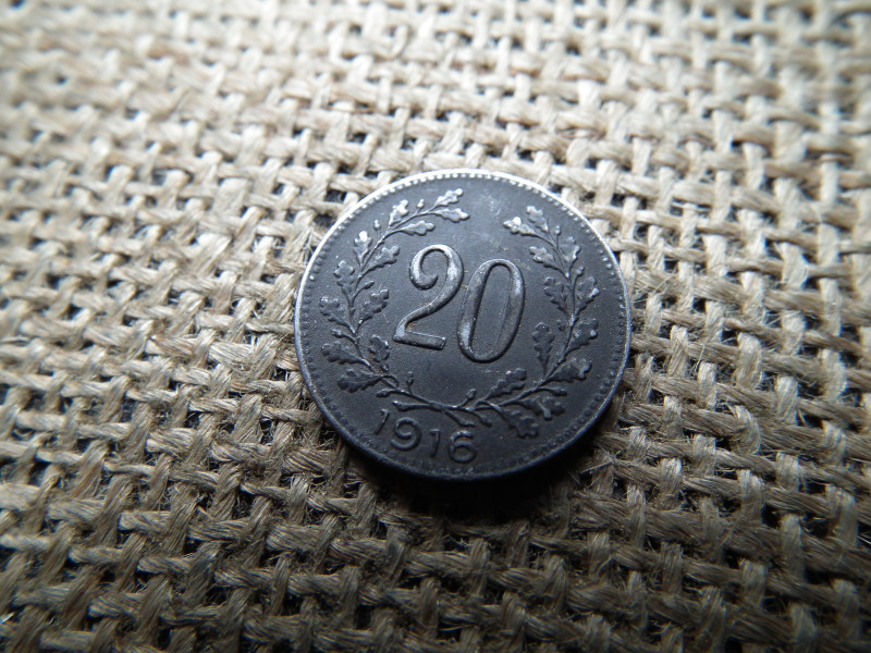 20 heller 1916   ,sherardírozott 