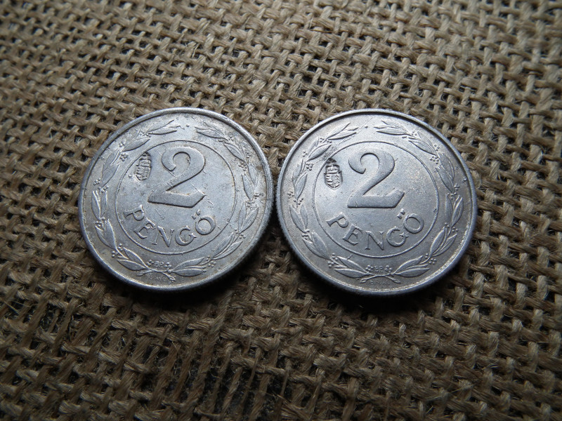 2 pengő 1941 , Magyar címer  beütéssel , ellen-jeggyel  ár/db 
