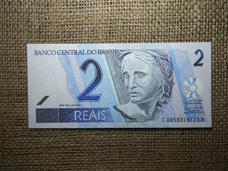 Brazília 2 reais 2009 UNC , A1