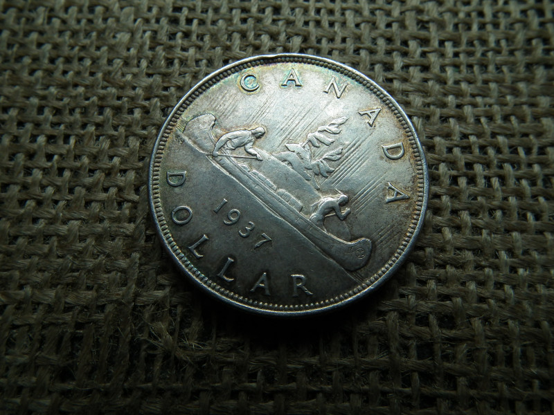 Kanada , ezüst 1 dollár 1937 , dollar