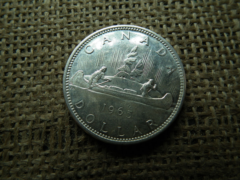 Kanada , ezüst 1 dollar 1965 , dollár