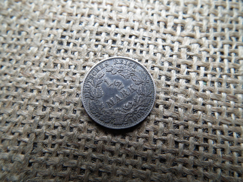Birodalmi ezüst 1/2 márka 1905 D