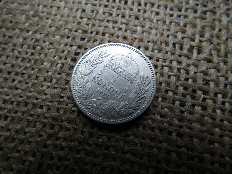 Ferenc József , ezüst 1 korona 1895 KB