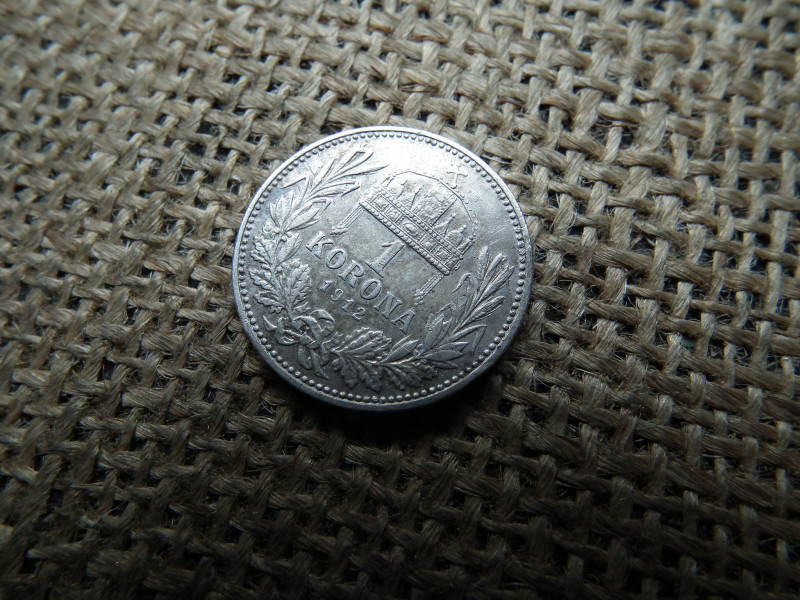 Ferenc József , ezüst 1 korona 1912 KB