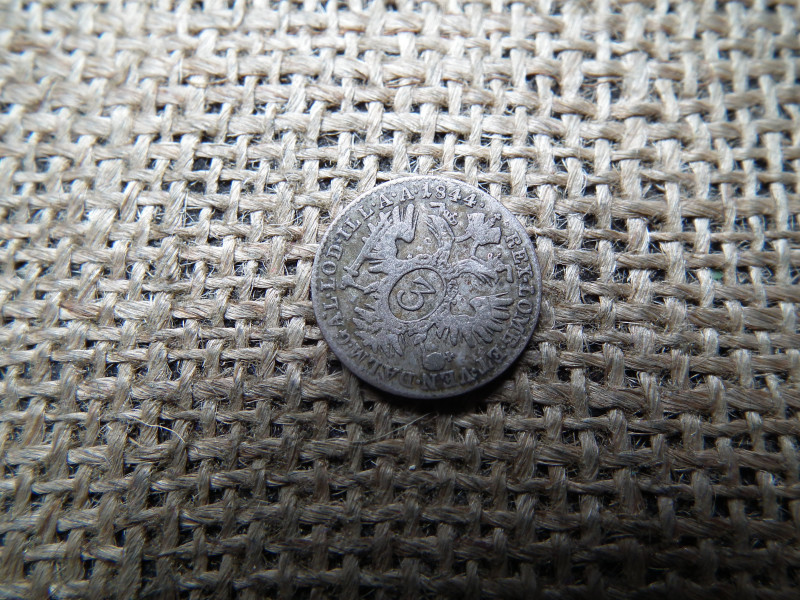 Fredinánd , ezüst 3 krajcár 1844 A