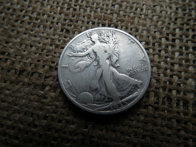 USA , ezüst 1 dollár 1935 , dollar S