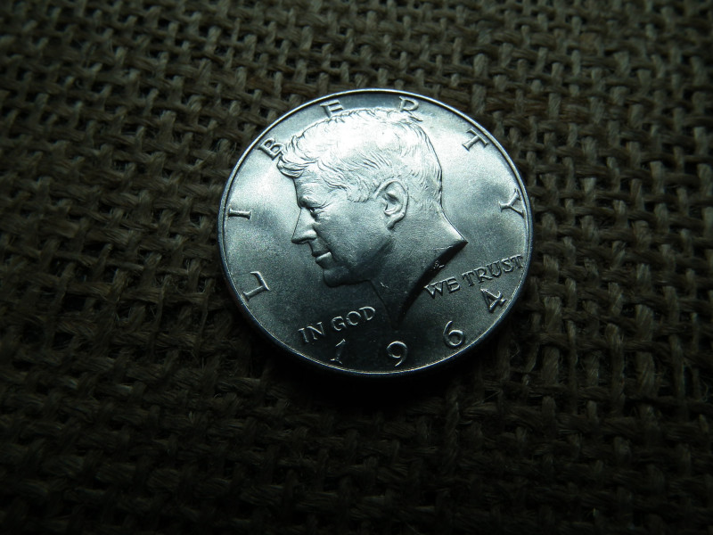 USA , ezüst 1 dollár 1964 , dollar , D , extra