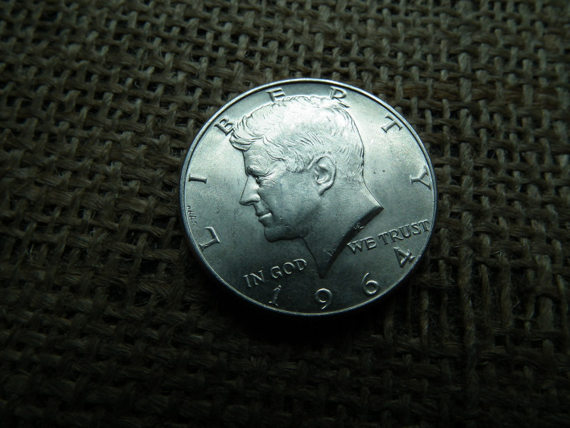 USA , ezüst 1 dollár 1964 , dollar , D , extra