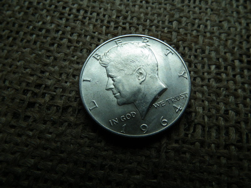 USA , ezüst 1 dollár 1964 , dollar , D , extra