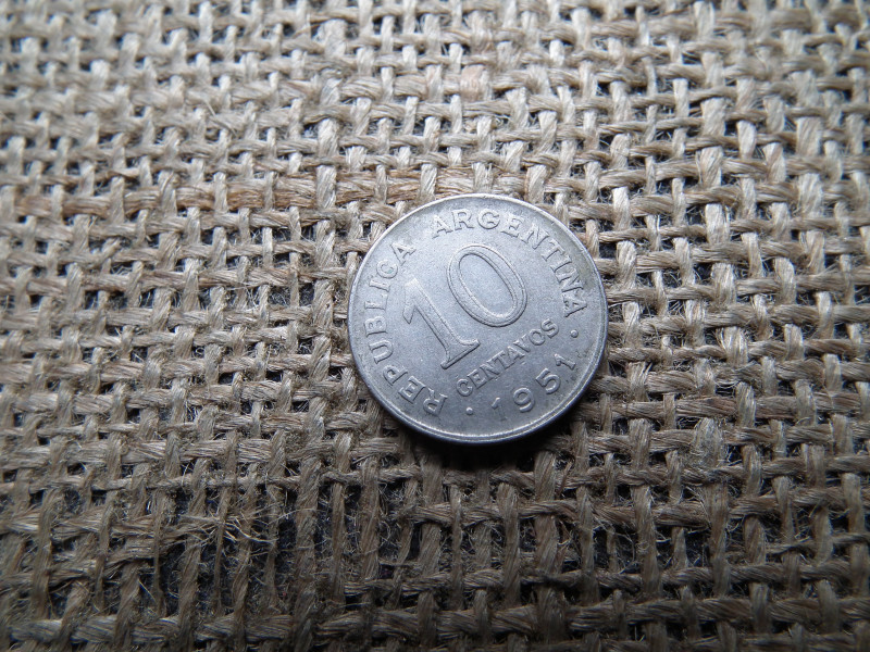 Argentína 10 centavos 1951